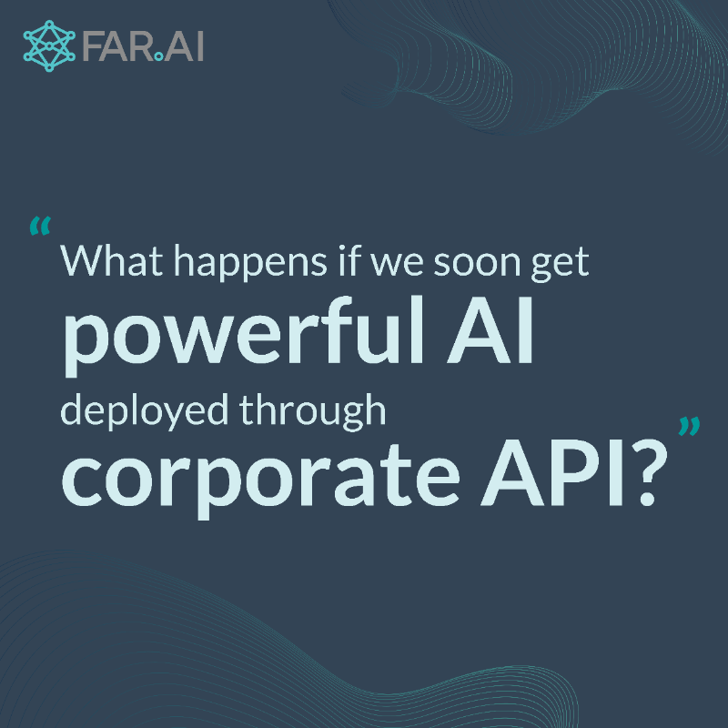 farairesearch's tweet photo. Interested in questions about AI policy?

Follow for:

Updates on our research 📜
Talks from leading researchers 🎥
And more 🤯
