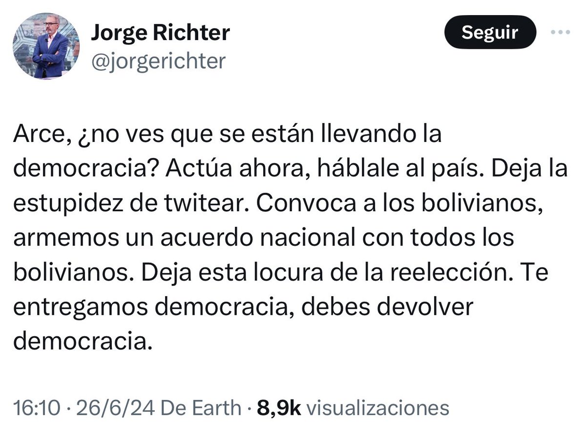 Y bueno, <a href="/jorgerichter/">Jorge Richter</a> acaba de vender a su maestro.