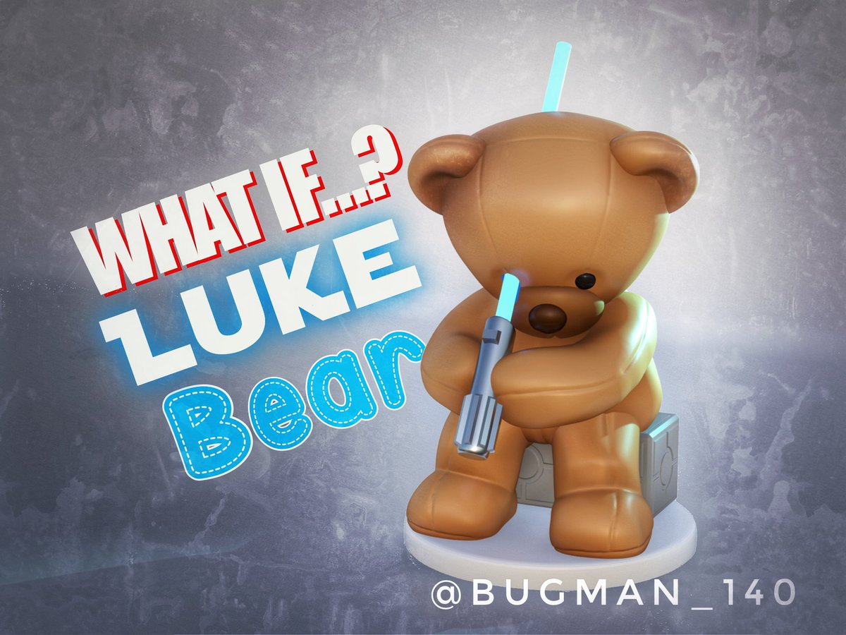 Had a bit of fun with this next one.
A fun thought of what may have happened after an "unwise" inspection of a light saber 😶😁

WHAT IF...? LUKE Bear

Testing is going well, I think I'm gonna be able to post him tomorrow.