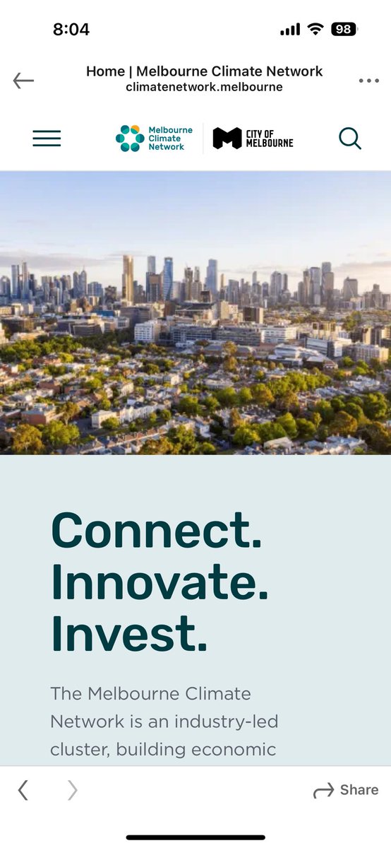 Looking for companies who can help solve your climate change challenges then check out the profiles of  70+ Melbourne-based companies on the new #MelbourneClimateNetwork website.  The MCN reflects Melbourne's rapidly-growing climate tech ecosystem. climatenetwork.melbourne