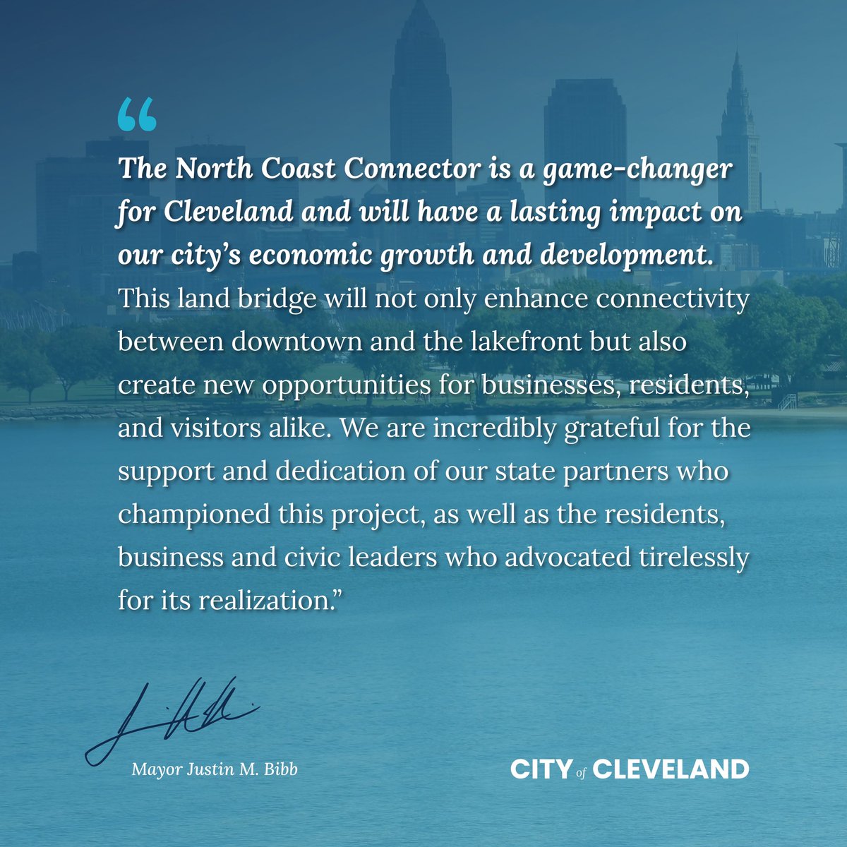 The Ohio Legislature has approved $20 million for the North Coast Connector Project in Cleveland. This project will connect downtown to the lakefront, transform over 20 acres of parking into economic spaces, and increase visitors to the Rock Hall and Science Center.