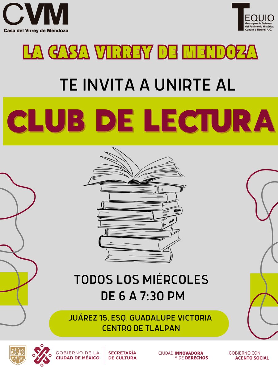 CasaVirrey's tweet photo. Esta tarde de lluvia se antoja para platicar de Ixtepec, de Julia y de Felipe Hurtado en Los Recuerdos del Porvenir, libro que compartimos en nuestro Club de Lectura.
Te esperamos de 6 a 7:30 pm . Juárez 15, esq. Guadalupe Victoria, 
#tlalpancentro
#LibroClub
#clubdelectura https://t.co/9GCYh5SPs4