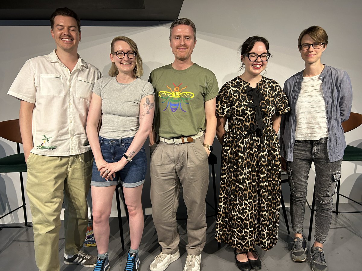 Hachette Pride Network (@hachettepride) on Twitter photo First ever Pride in Writing Manchester was a smashing success! With <a href="/DanielTawse/">Daniel Tawse (updates only)</a> @ldlapinski <a href="/theguyliner/">Justin Myers</a> Madeline Docherty and <a href="/Han_Smiff/">HAN SMITH</a> - all absolutely brilliant, funny, lovely people! MASSIVE thank you to <a href="/QueerLitUK/">Queer Lit</a> for hosting us - great venue and fab people! First ever Pride in Writing Manchester was a smashing success! With <a href="/DanielTawse/">Daniel Tawse (updates only)</a> @ldlapinski <a href="/theguyliner/">Justin Myers</a> Madeline Docherty and <a href="/Han_Smiff/">HAN SMITH</a> - all absolutely brilliant, funny, lovely people! MASSIVE thank you to <a href="/QueerLitUK/">Queer Lit</a> for hosting us - great venue and fab people!