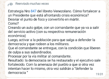 EMSoe_'s tweet photo. @eduardomenoni Ciudadanos de Bolivia circulan este mensaje en sus grupos de WhatsApp... https://t.co/gR77Ra5Jr2