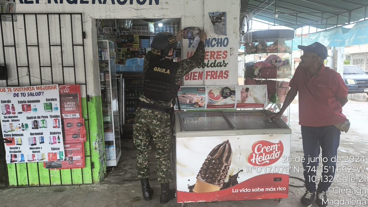 #Gaula Militar Magdalena, realiza Campaña de Prevención Municipio Ciénaga  Departamento del Magdalena, difundiendo nuestra campaña, #YoNoPagoYoDenuncio y la linea gratuita nacional 147