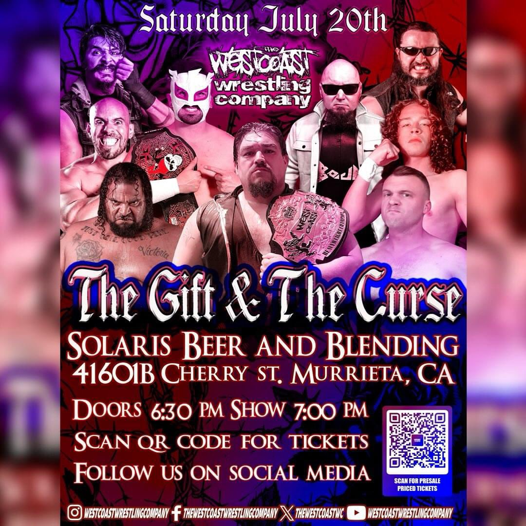 RyanKiddPro's tweet image. The West Coast Wrestling Company returns to Solaris Beer and Brewing in Murrieta, CA on Saturday July 20th with a huge card of Live Pro Wrestling action!

Use the code: “KIDD” at checkout to guarantee your pre-sale seats and get a few dollars off in the process!