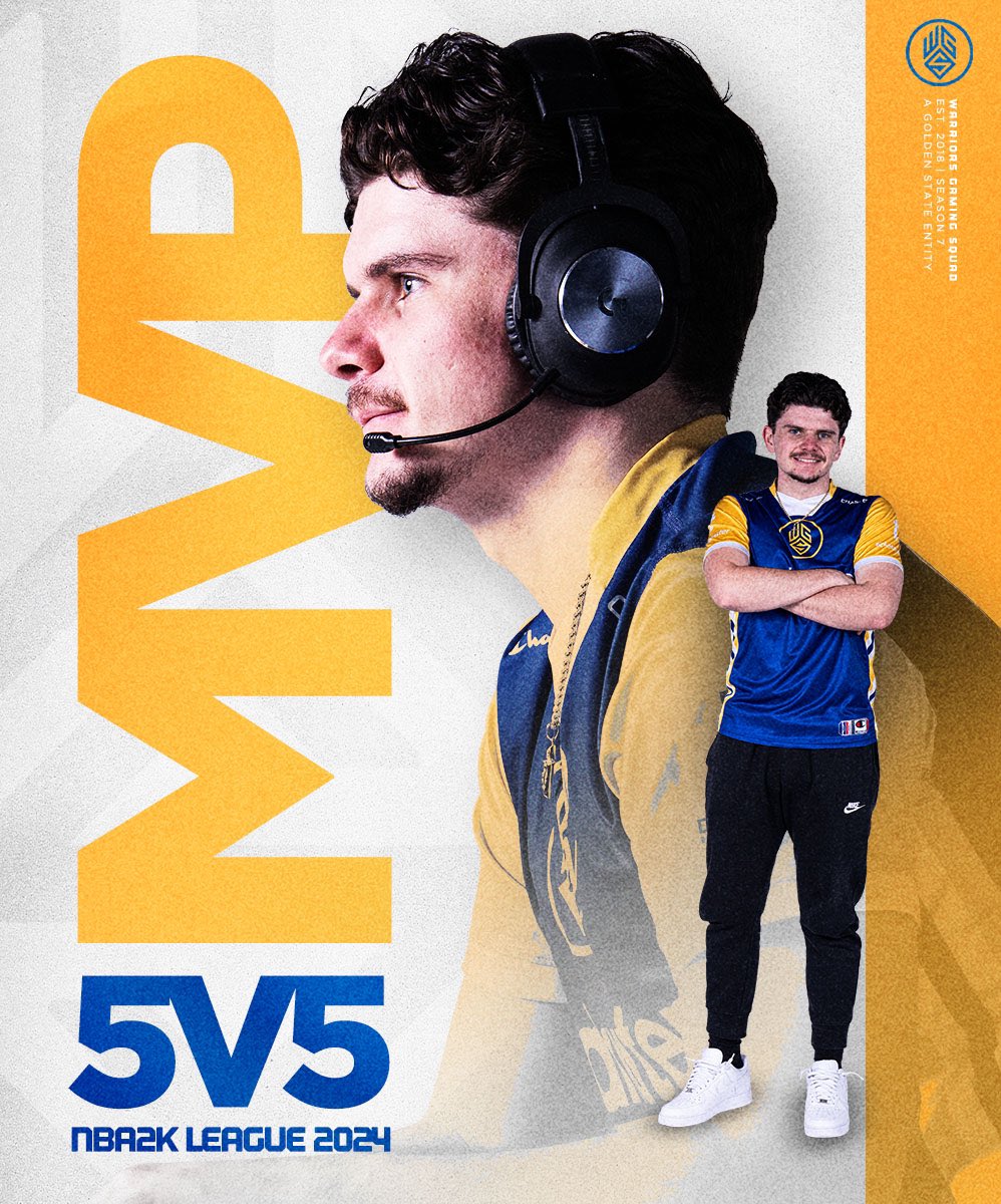 WarriorsGaming's tweet photo. Congratulations to our PG @CB13 for being named 2024 @NBA2KLeague MVP 🏆 https://t.co/LusIrzti0r