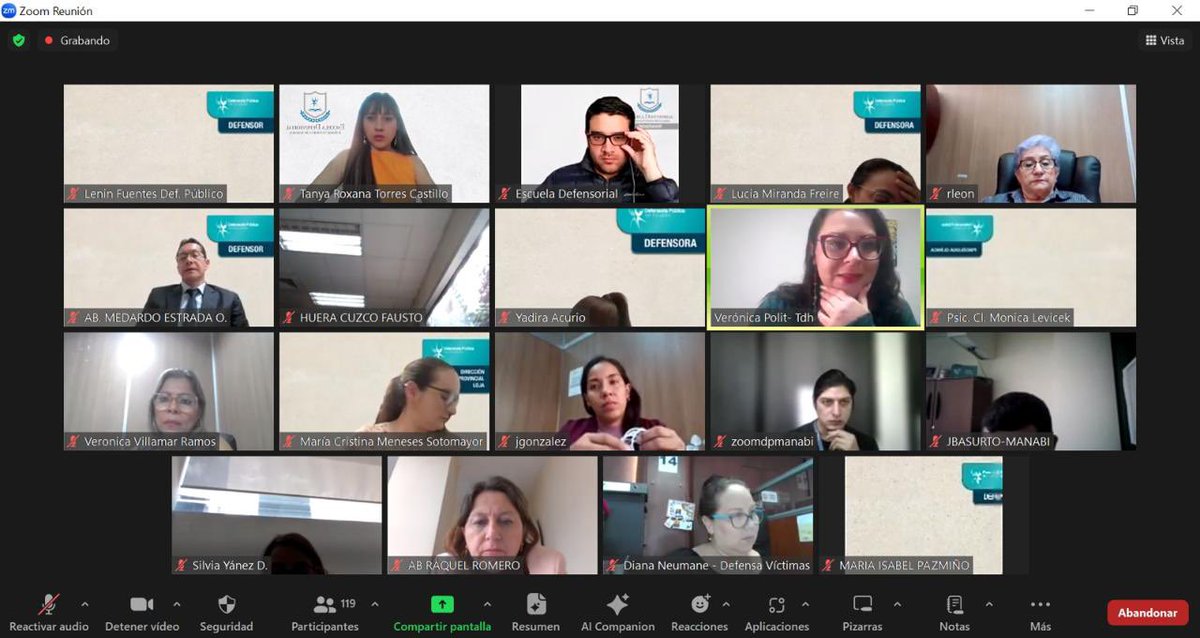 🔹 #CapacitaciónPermanente 

Durante la jornada de la tarde, Verónica Polit, Directora Ejecutiva de la , habló sobre: “Integridad sexual como bien jurídico tutelado respecto de medidas socioeducativas impuestas a adolescentes en conflicto con la ley”.

#FormaciónContinua📚⚖️