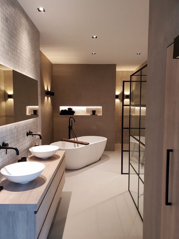 Modern bathroom.