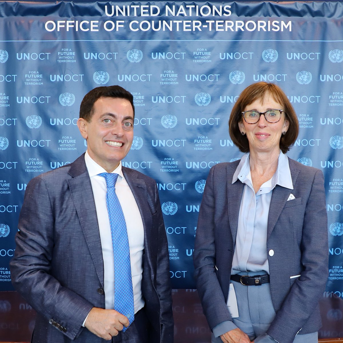 UN_OCT's tweet photo. #UNCCT @un_oct Dir. Mauro Miedico thanked @fiunederland Head Ms. Verbeek-Kusters for the support in developing #goFintel software to #CounterTerrorism financing #CFT & #AML with @un_oict. They discussed next milestones for its implementation
🙏🏻 @kingdomnl_un🇳🇱 #KSA🇸🇦 & #Indian🇮🇳 https://t.co/mIL71Z4RzA