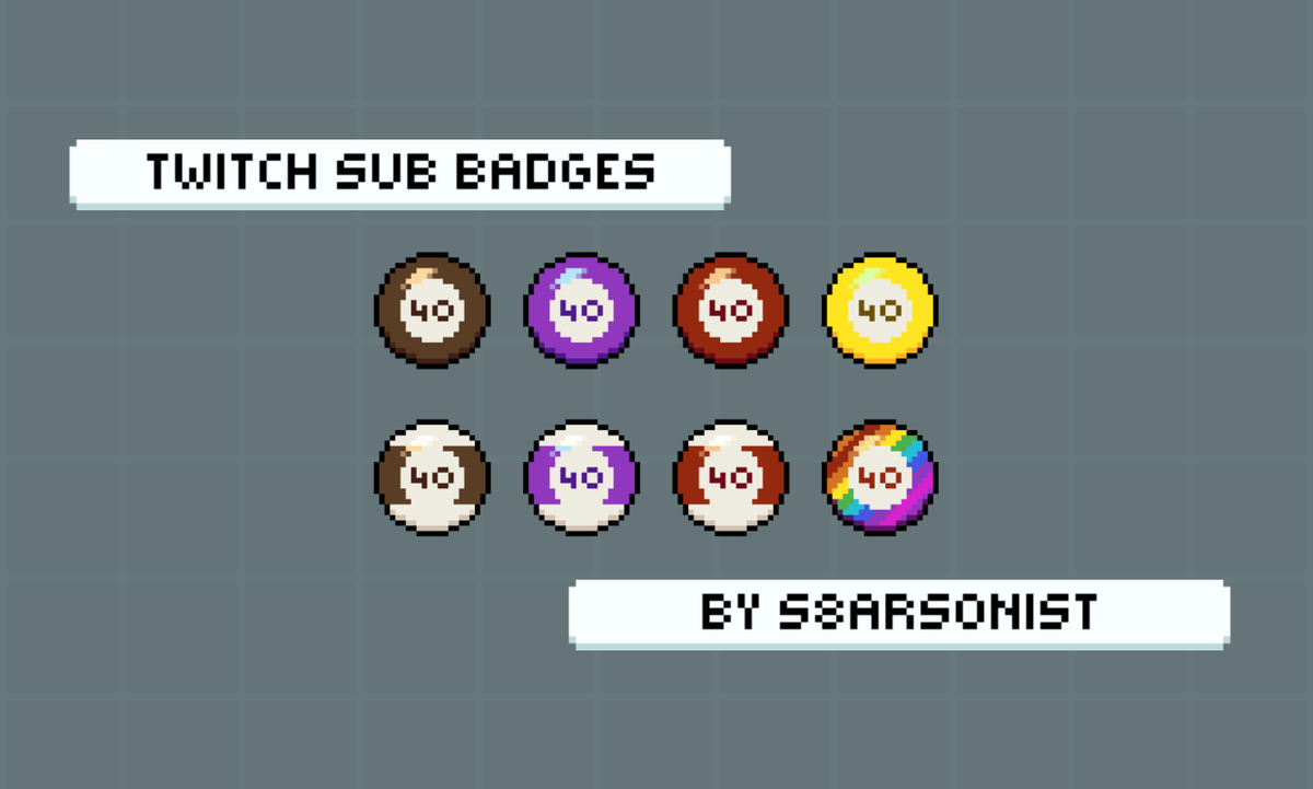 s8artonist's tweet photo. commission for @iMunchTheButt ! these billiard balls are so satisfying to make lol 🌿

#pixelart https://t.co/x5kY5gTaLR