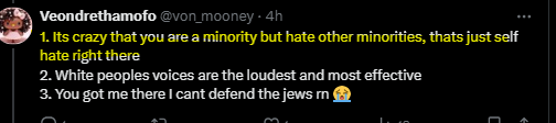 stonecold603's tweet photo. @von_mooney @withlibertyand @Bubblebathgirl @JoeBiden 2 dots &amp; the leftist can't connect them. 

I guess I'll have to spell it out for you. DEMOCRATS think  minorities are inferior - you can tell by them believing blacks aren't capable of getting an ID to vote, or a job without their help. Voting Democrat = Self hate https://t.co/dA4DyGwbBK