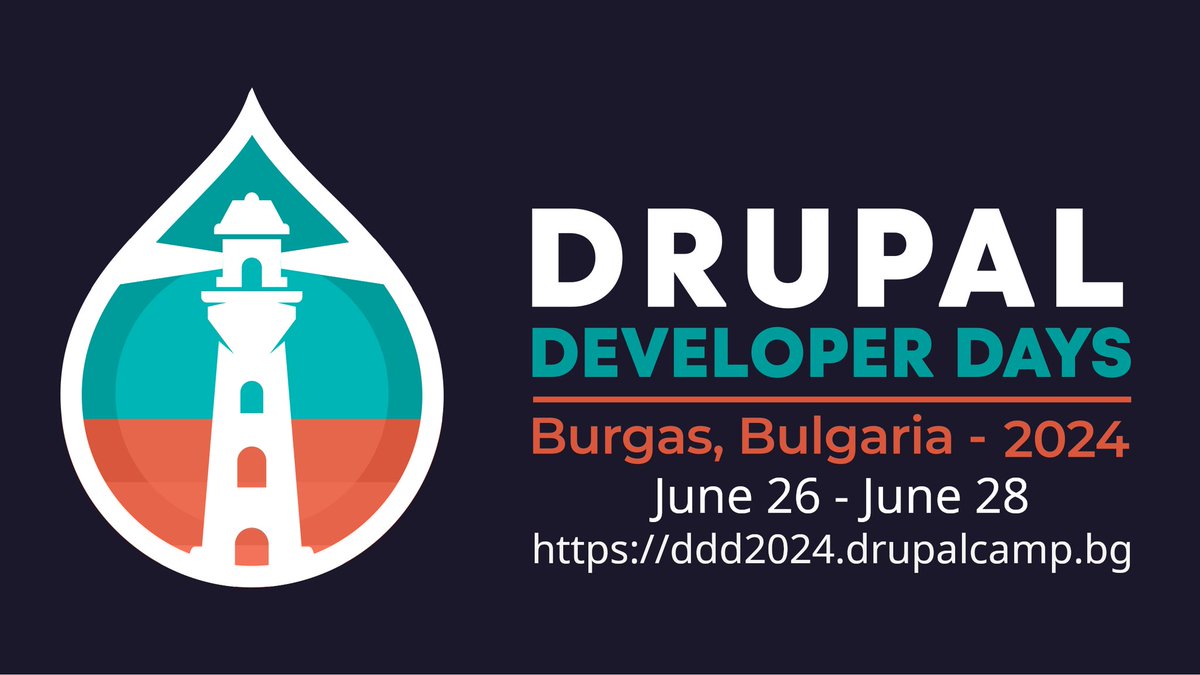 drupal's tweet image. Drupal Developer Days started today in Burgas, Bulgaria, until 28 June 2024! This annual gathering with the community contributes to the progress of Drupal. Tag us with your #DrupalDeveloperDays photos!
Learn more about the event:
drupal.org/community/even…