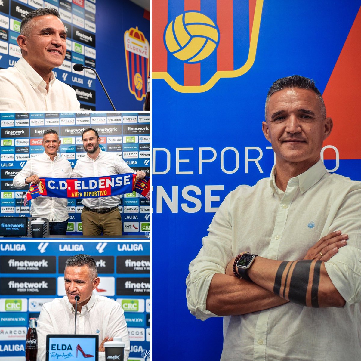 Muchas gracias por el recibimiento y encantado por la confianza brindada para dirigir este ilusionante proyecto.

Vuestro aliento y apoyo será indispensable para disfrutar de una temporada inolvidable. #AupaDeportivo