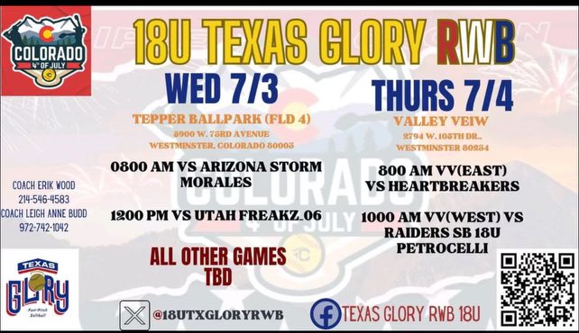 Can’t wait for Colorado this week!!:) See y’all there!!!🥎🥎💣💣🏔️🏔️<a href="/18UTXGloryRWB/">18U Texas Glory RWB</a> <a href="/NDNSsoftball/">Waxahachie Indian Softball</a>