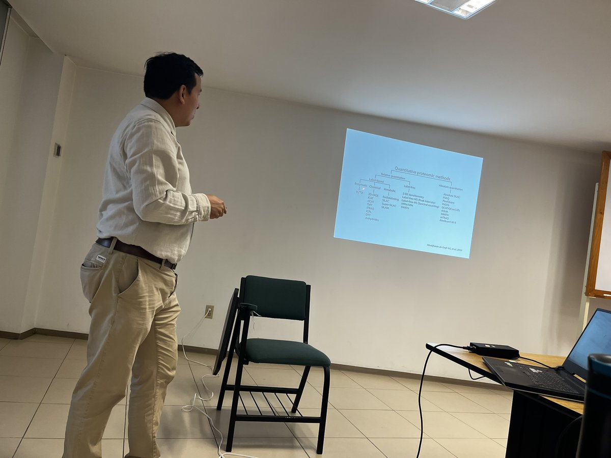 Curso "Proteómica Basada en Espectrometría de Masas". Revisamos fundamentos de MS, "database search" y proteómica cuantitativa; en la parte práctica terminamos el proceso de digestión de muestras en gel y fueron inyectadas en el equipo Synapt G2-Si de <a href="/WatersCorp/">Waters Corporation</a>
 <a href="/cinvestav/">Cinvestav</a>