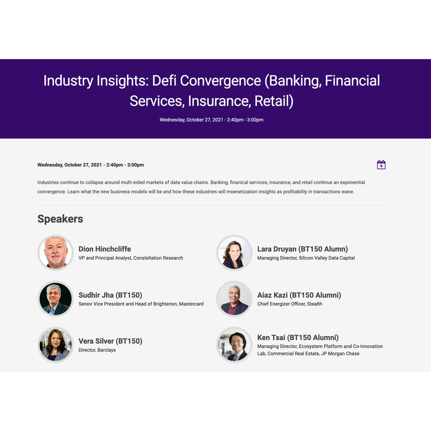 AriQayumi's tweet image. DeFi Panel - Great to be in the audience for this #CCE2021 panel including Lara Druyan  @investingmom, my mentor and advisor, and Vera Silver @VeraSilver9  former RBC Capital Markets @rbccm colleague. 

#finance #monetization #datamoat #globalcapmarkets #innovation #technology