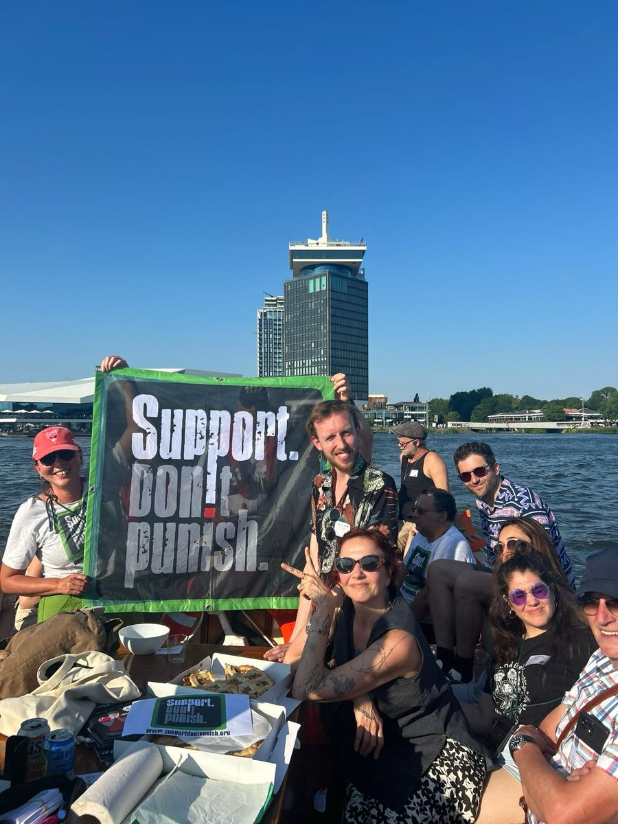 All on board for drug policy reform! #supportdontpunish #Amsterdam