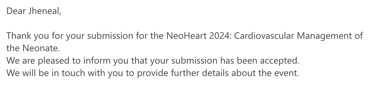 Jheneal Atkinson (@jheneala) on Twitter photo So excited to be attending NeoHeart 2024 and presenting my <a href="/StanfordReach/">REACH Initiative</a> project. 🍾🥂Special thanks to <a href="/VChockMD/">Valerie Chock</a> and <a href="/shirazmaskatia/">Shiraz Maskatia</a>! #neoheart2024 So excited to be attending NeoHeart 2024 and presenting my <a href="/StanfordReach/">REACH Initiative</a> project. 🍾🥂Special thanks to <a href="/VChockMD/">Valerie Chock</a> and <a href="/shirazmaskatia/">Shiraz Maskatia</a>! #neoheart2024