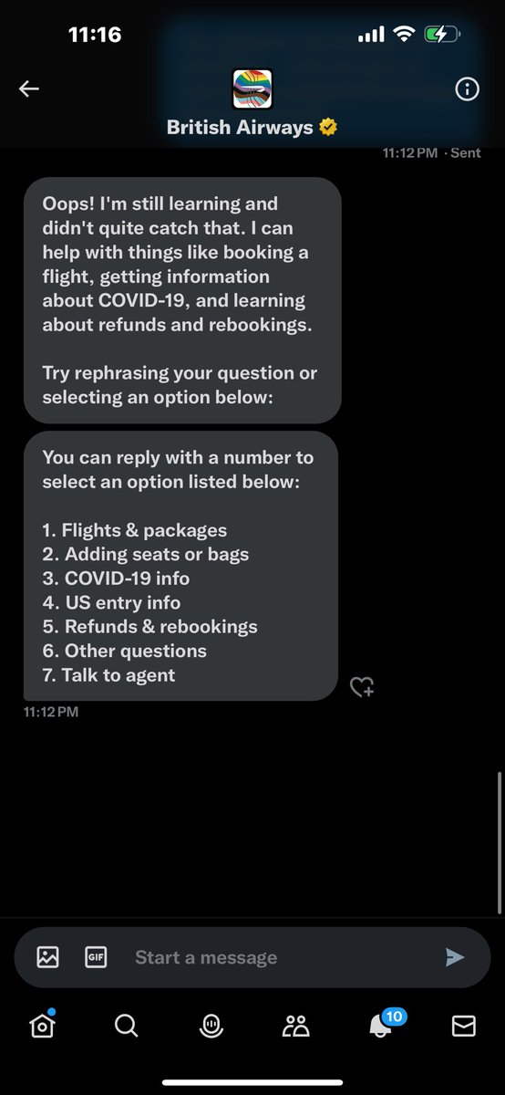 Aditi Rao Hydari (@aditiraohydari) on Twitter photo I sent <a href="/British_Airways/">British Airways</a> the info they asked for and this is the reply I get!
I suppose we must find humour in this circus. 🤷🏻♀️😂
I need my luggage NOW… 🥹 I sent <a href="/British_Airways/">British Airways</a> the info they asked for and this is the reply I get!
I suppose we must find humour in this circus. 🤷🏻♀️😂
I need my luggage NOW… 🥹
