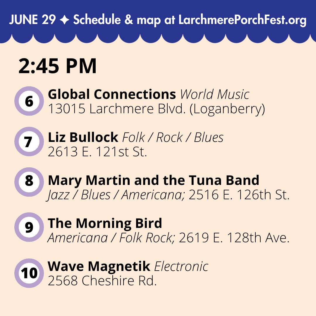 Larchmere PorchFest tweet media