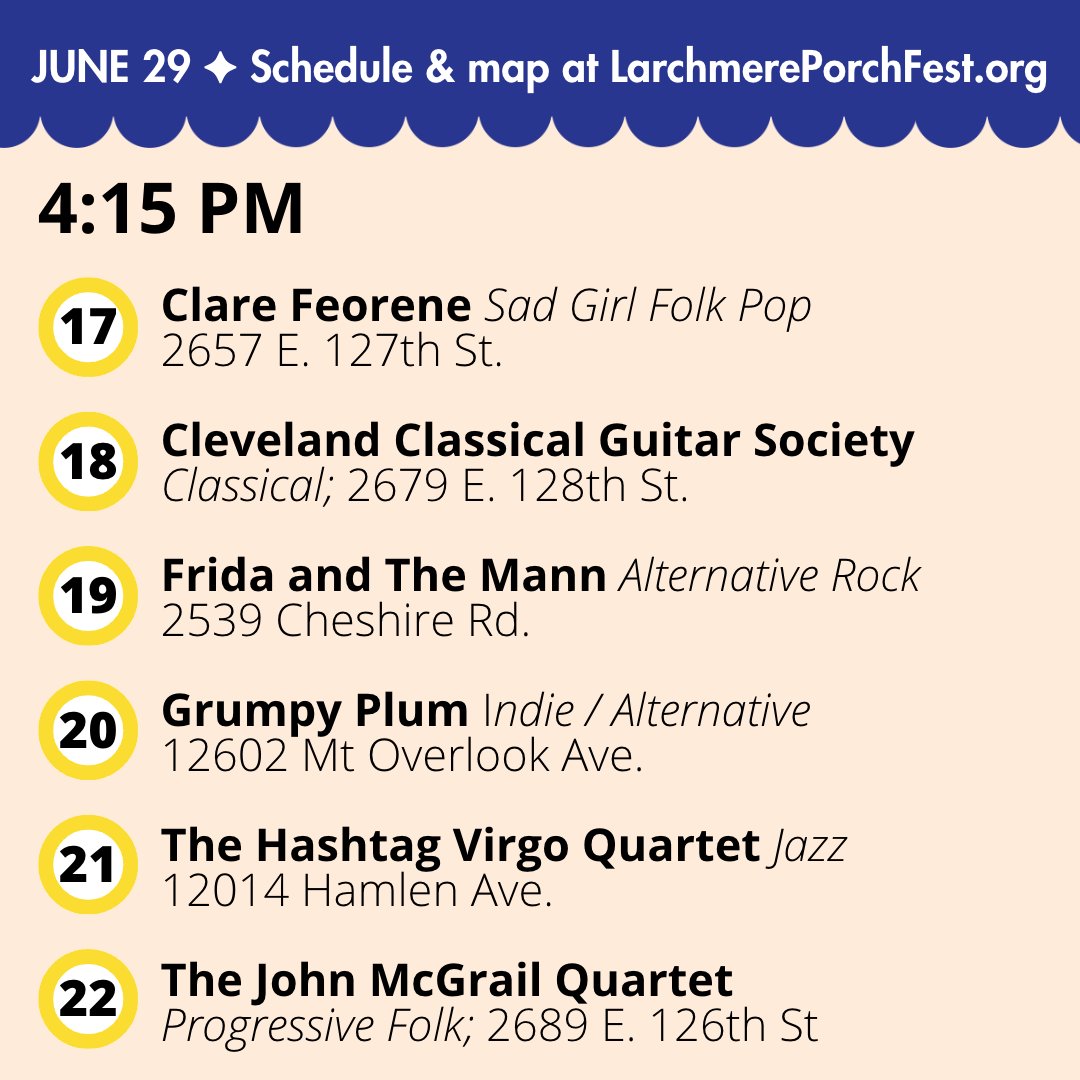 Larchmere PorchFest tweet media