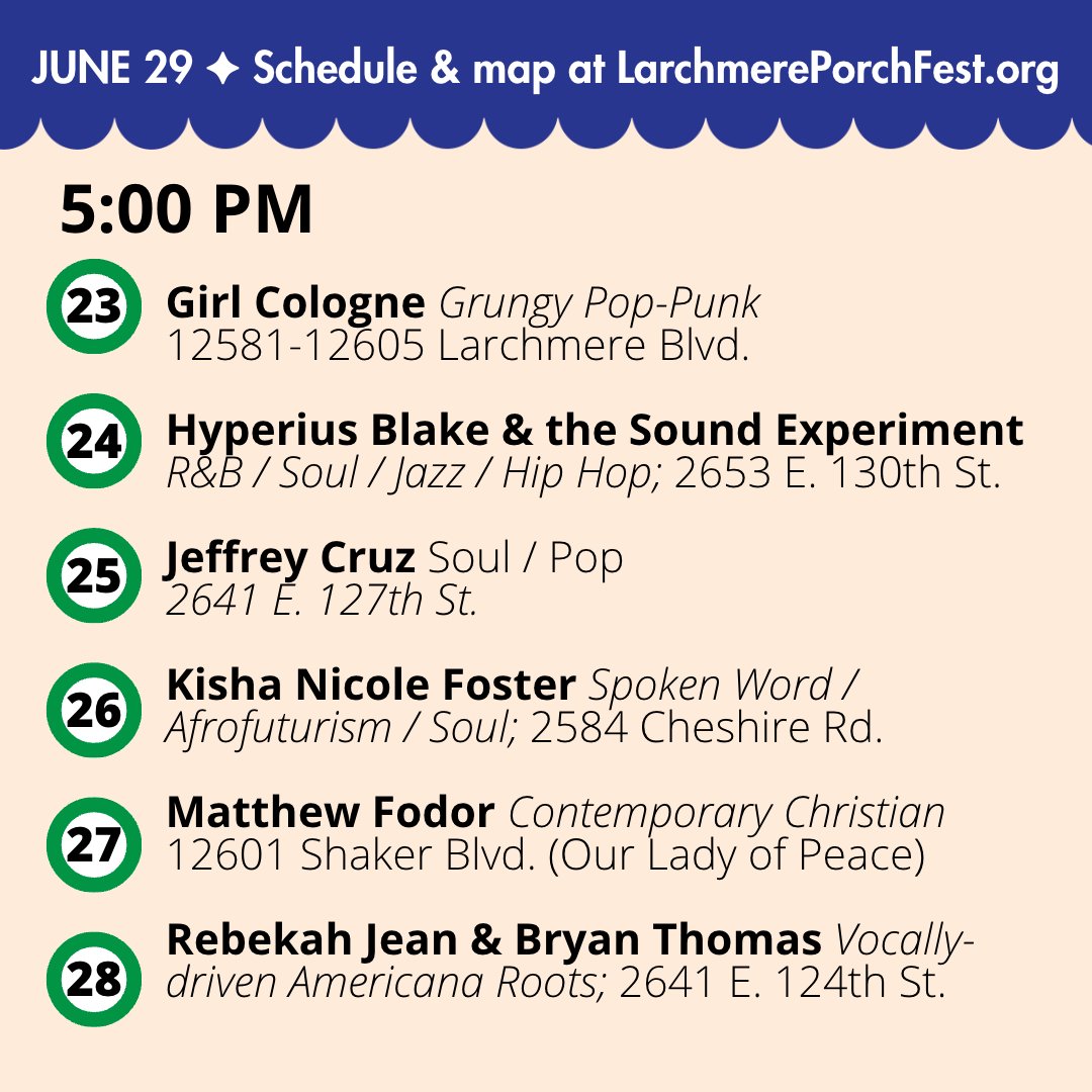 Larchmere PorchFest tweet media