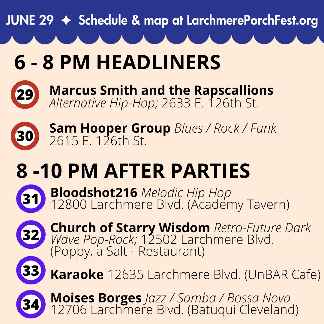 Larchmere PorchFest tweet media