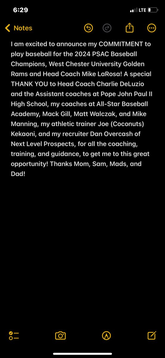aj_diaddezio's tweet photo. Committed.💛💜🤟 @MattWalczak @AllStarBaseball @FuturesProgram @CoachJoeKoKo @NextLVLProspect @PJPHSBaseball https://t.co/YO0TPYeiiC