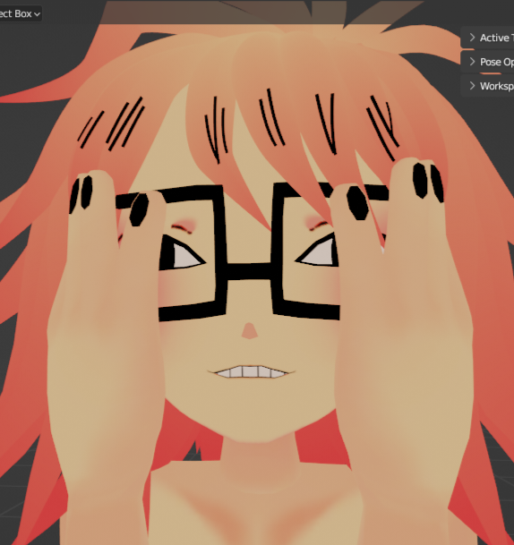 NoOneCold's tweet image. #randalivory #ranfren #vrchatavatar #blender #VRChat 
WIP goofy goober~