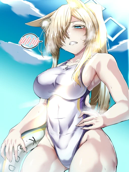 水着カンナさん強すぎる#ブルアカ 