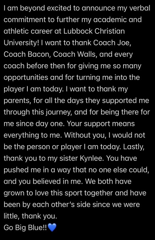 Go Big Blue 💙
<a href="/LCUSoftball/">LCU Softball</a> 
<a href="/18uHotshotsATX/">Hotshots ATX- Walls/Bacon</a> <a href="/ZoeBacon/">Zoe Bacon</a> <a href="/ashlynn_walls/">ashlynn walls</a> <a href="/SM_Thunder33/">Joe Saenz</a> <a href="/kynleehhope/">Kynlee Hernandez</a>