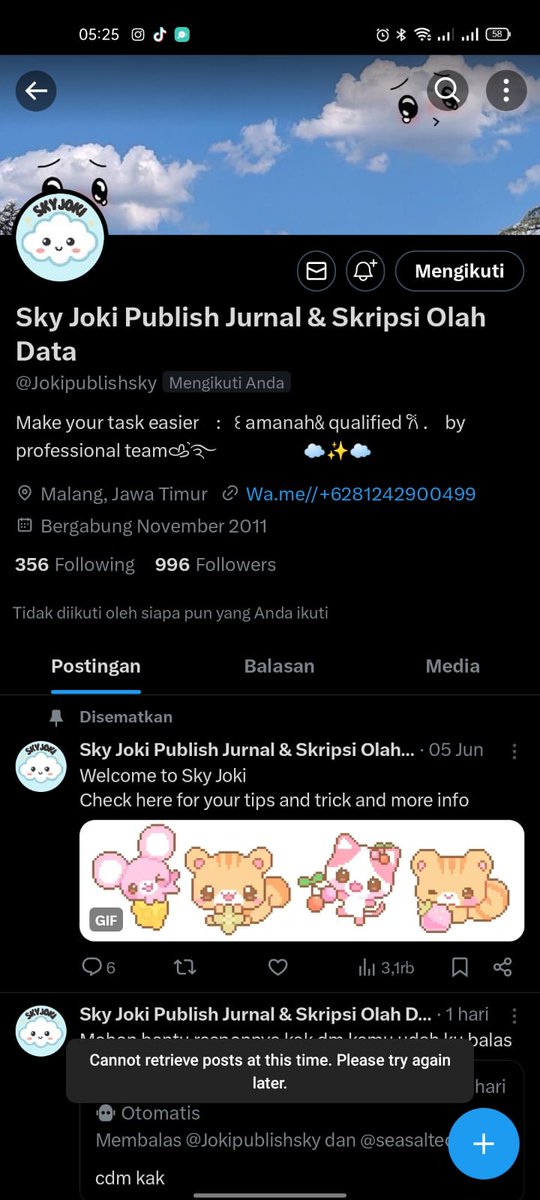 PENIPU PUBLISH JURNAL ✅
HELP RT❗❗❗❗

1410022986087 Mandiri
An Faradiba Adelia Putri

081242900499
+6281242900499
 (ss an akun dari orang lain)

A thread - 
#zonauang #penipu #publishjurnal
