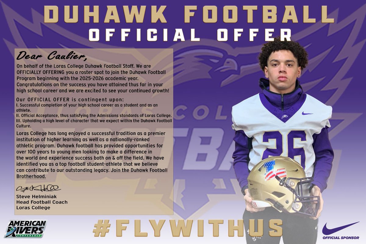 Caulier Cason (@ccason_26) on Twitter photo After a great conversation with <a href="/CoachHLorasFB/">Steve Helminiak</a> I’m happy to say I’ve receive my second offer to play football from!! <a href="/LorasCollegeFB/">Loras Football</a> <a href="/LCFBRecruiting/">Loras College Football Recruiting</a> @FBblaze <a href="/D1Apex/">D1 Football Apex Academy</a> <a href="/d1desmoines/">D1 Des Moines</a> After a great conversation with <a href="/CoachHLorasFB/">Steve Helminiak</a> I’m happy to say I’ve receive my second offer to play football from!! <a href="/LorasCollegeFB/">Loras Football</a> <a href="/LCFBRecruiting/">Loras College Football Recruiting</a> @FBblaze <a href="/D1Apex/">D1 Football Apex Academy</a> <a href="/d1desmoines/">D1 Des Moines</a>
