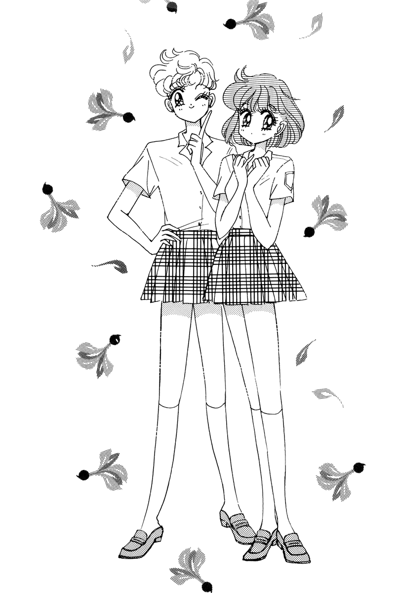 setteidreams's tweet photo. I scanned the black &amp; white illustrations inside of the Mermaid Panic novel as well. 

1200dpi can be found on Patreon as usual.

#MermaidPanic #NaokoTakeuchi #manga #novel https://t.co/4IIBq2EUbV