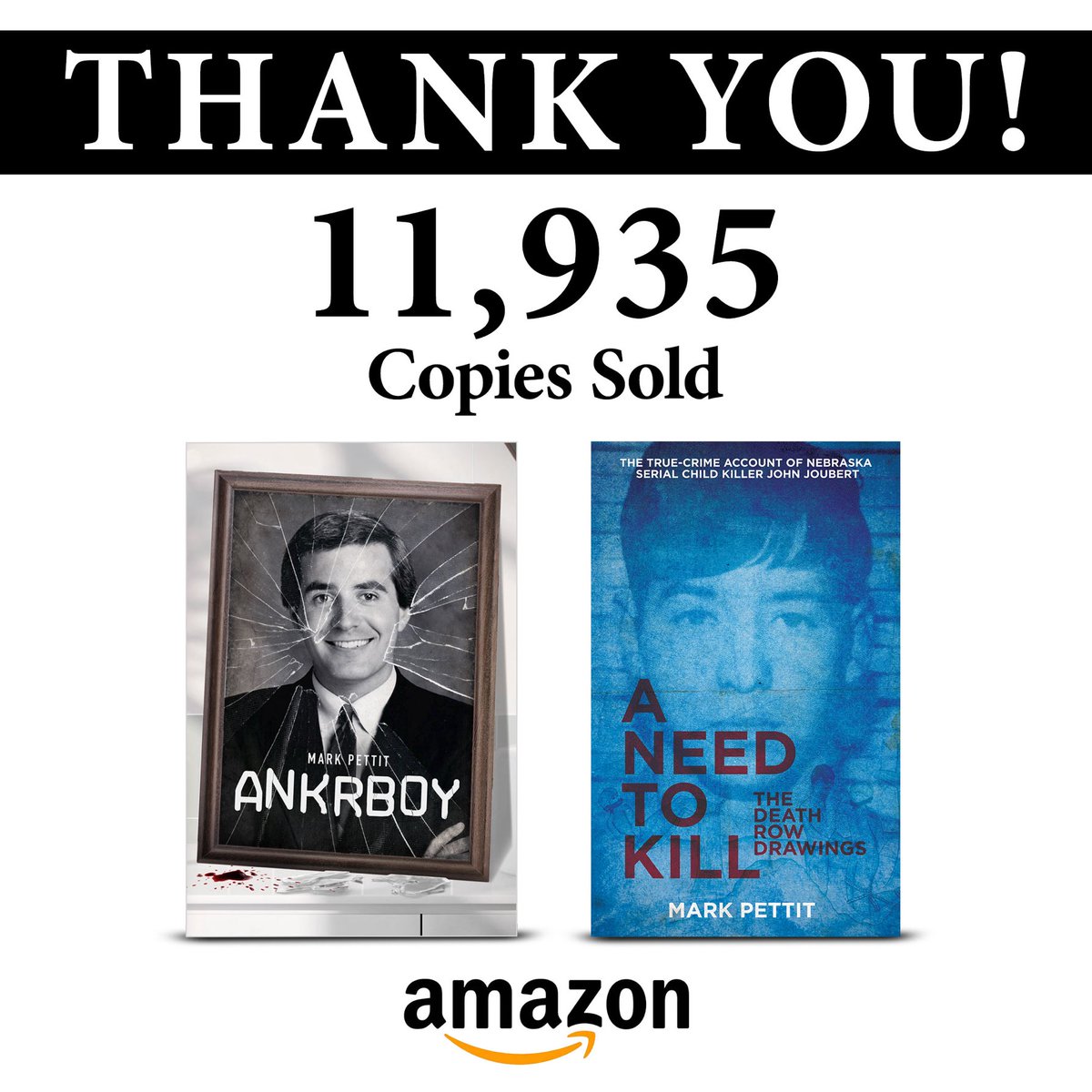 PettitMark's tweet photo. I’m very thankful to everyone who has purchased one of my books. It’s very difficult to publish a successful book on your own. The average self-published book sells less than 100 copies. You’ve made me a best-selling author twice and it’s greatly appreciated. https://t.co/hcEzOwrTEc