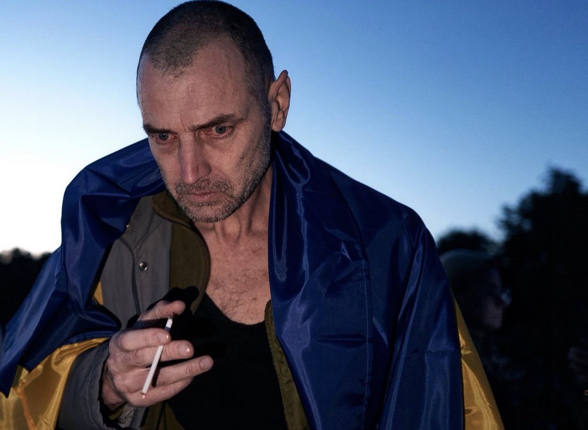 If you need a photo to describe war to someone  -

show them this .

This is Ukrainian defender who just been freed from russian captivity in recent POW exchange, and is now home in Ukraine  - 

but his eyes 
say it all.