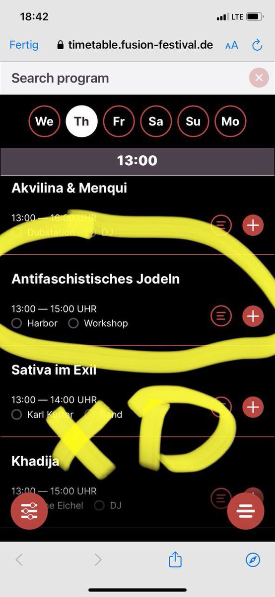 Fusion timetable killt mich komplett