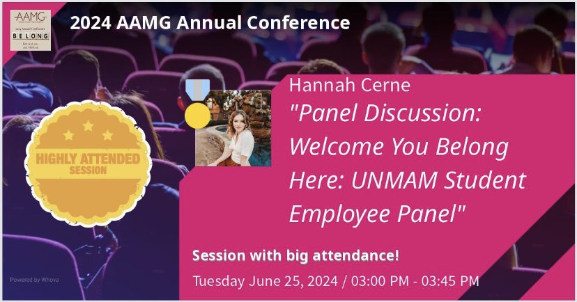 HMC_art's tweet photo. Attending and speaking at the 2024 Virtual Association of Academic Museums and Galleries was such a great opportunity that I am immensely grateful for! 

#AAMG https://t.co/9CIqosmHmM