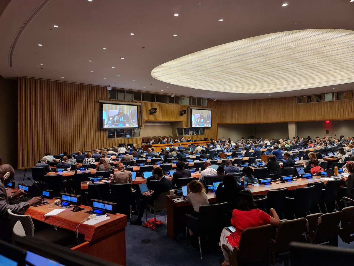 dkachelriess1's tweet photo. Org. meeting of #BBNJ #HighSeasTreaty PrepCom closed by Co-Chair Ambassador @jfelson  with dates for 2 x 2 week sessions in 2025 &amp; another in 2026 decided &amp; strong convergance on future program of work. Great to see continued momentum for early operationalization of #BBNJ ! https://t.co/AR3AAoLQao