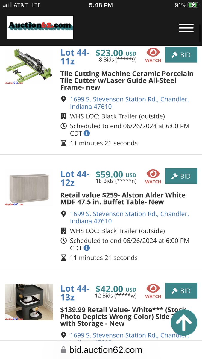 auction62's tweet photo. Online auction  6/26. Items start closing at 6pm cst. https://t.co/j5sAwwhrXs https://t.co/W2OJ1NNG1v