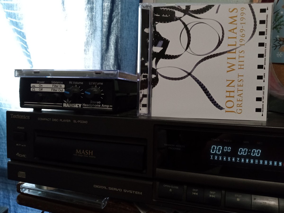 OhmsLaw78's tweet photo. #NowPlaying
John Williams β Greatest Hits 1969-1999 (1999)
#Music #Classical #SoundTrack #StageAndScreen #CDaudio #HiFI #CompactDisc #Stereo #Technics #BOSE #CDCollection #CDCommunity #VintageAudio
#hifiaudio #audiophile #vintagehifi #CDplayer #Top40Radio #BudgetHiFi https://t.co/J9fwMClyfv