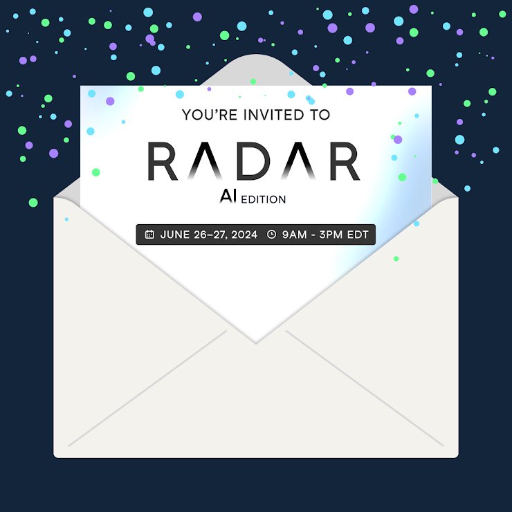 🚨NOW is your last chance to register for DataCamp's #RADAR: AI conference!🚨

Join industry leaders and #DCDonates scholars worldwide for hands-on sessions on the latest in data science and AI. <a href="/DataCamp/">DataCamp</a> 

Secure your spot now 👉 datacamp.com/radar-ai-2024