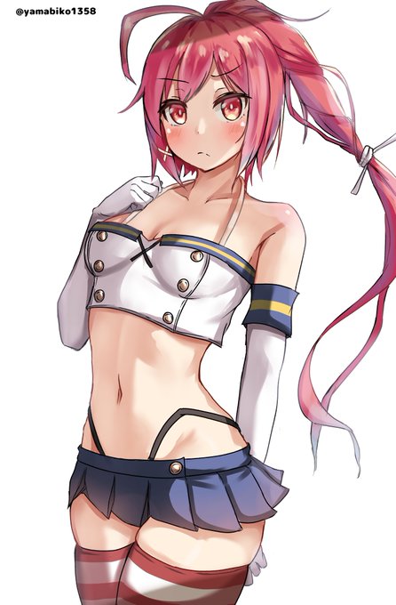 チューブトップ型島風服のイムヤ(伊168)
#艦これ版深夜の真剣お絵描き60分一本勝負
#艦これ版真剣お絵描き60分一本勝負_20240626 
#艦これ 