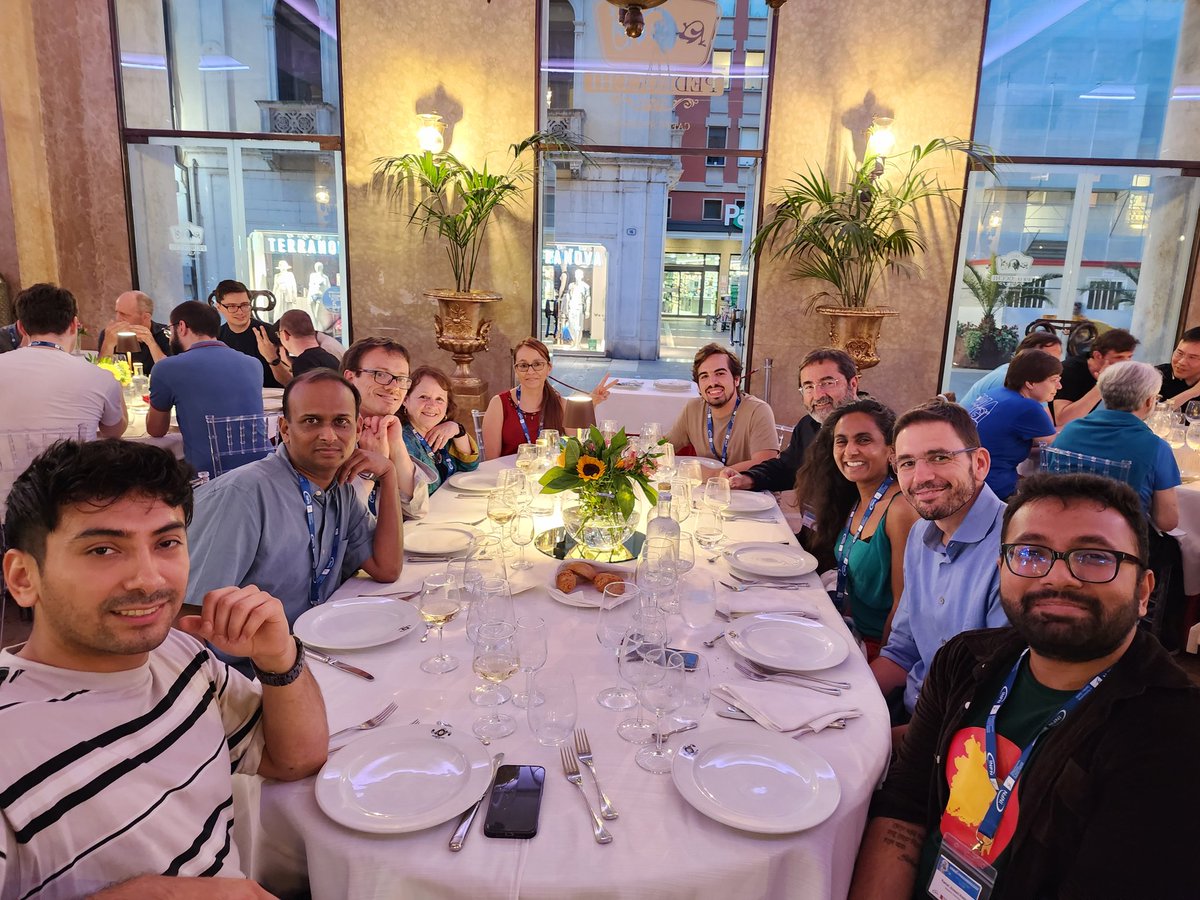 ARKonWorldsheet's tweet photo. Got all the authors of "String Cosmology: From Early Universe To Today" in one frame.

Thanks to the organisers, @INFN_
@UniPadova for organising this amazing conference in String Phenomenology. 

#stringpheno2024

@JosephPConlon @xHamudx https://t.co/9JC6TOZQGM