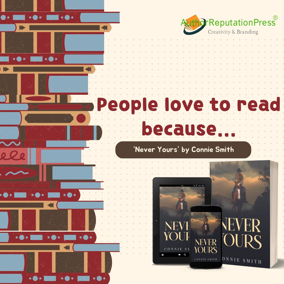 consmithauthor's tweet photo. People Love to Read Because…: “Never Yours” by Connie Smith

Click below to read the full blog post:
 https://t.co/E2BirTxBVU

#readercommunity #authorcommunity @ARPressLLC https://t.co/qIpNrc1nmT