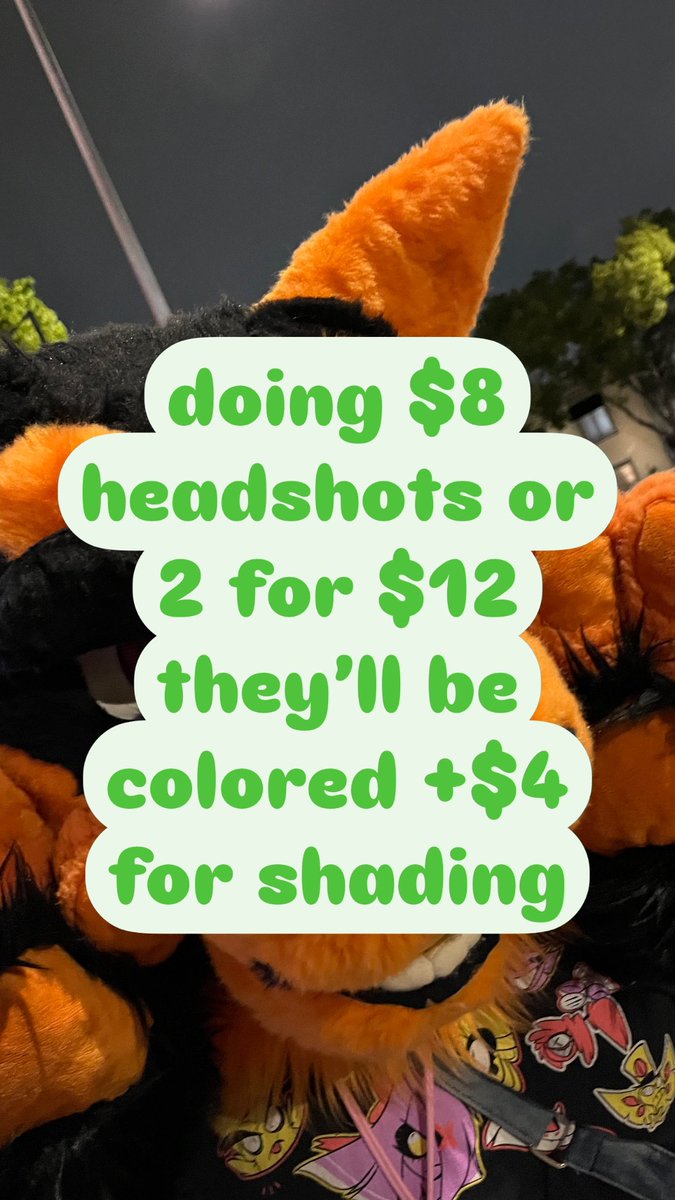 Sea_Parsley's tweet photo. doing $8 headshots or 2 for $12 they’ll be colored +$4 for shading
#furry #furrycommission #furrycommissions #furrycommissionsopen #fursona #commissions #commissionsopen #humanoc #art #cheapcommisions https://t.co/90TnRAwYXM
