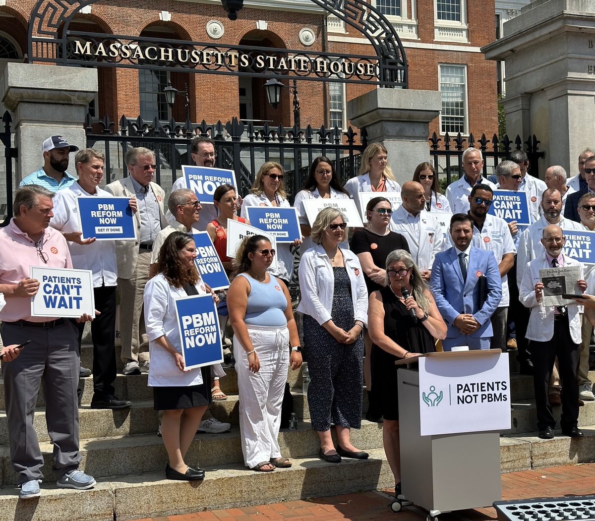 PatientPocket's tweet photo. The fight for patient-centered healthcare continues! We joined @PatientsNotPBM to call for #PBM reforms at the MA State House today. Let's make a change together.

Read our joint letter here: https://t.co/suOYbPZDXl #PBMReform #PatientsFirst #mapoli https://t.co/JLE45DUiEJ