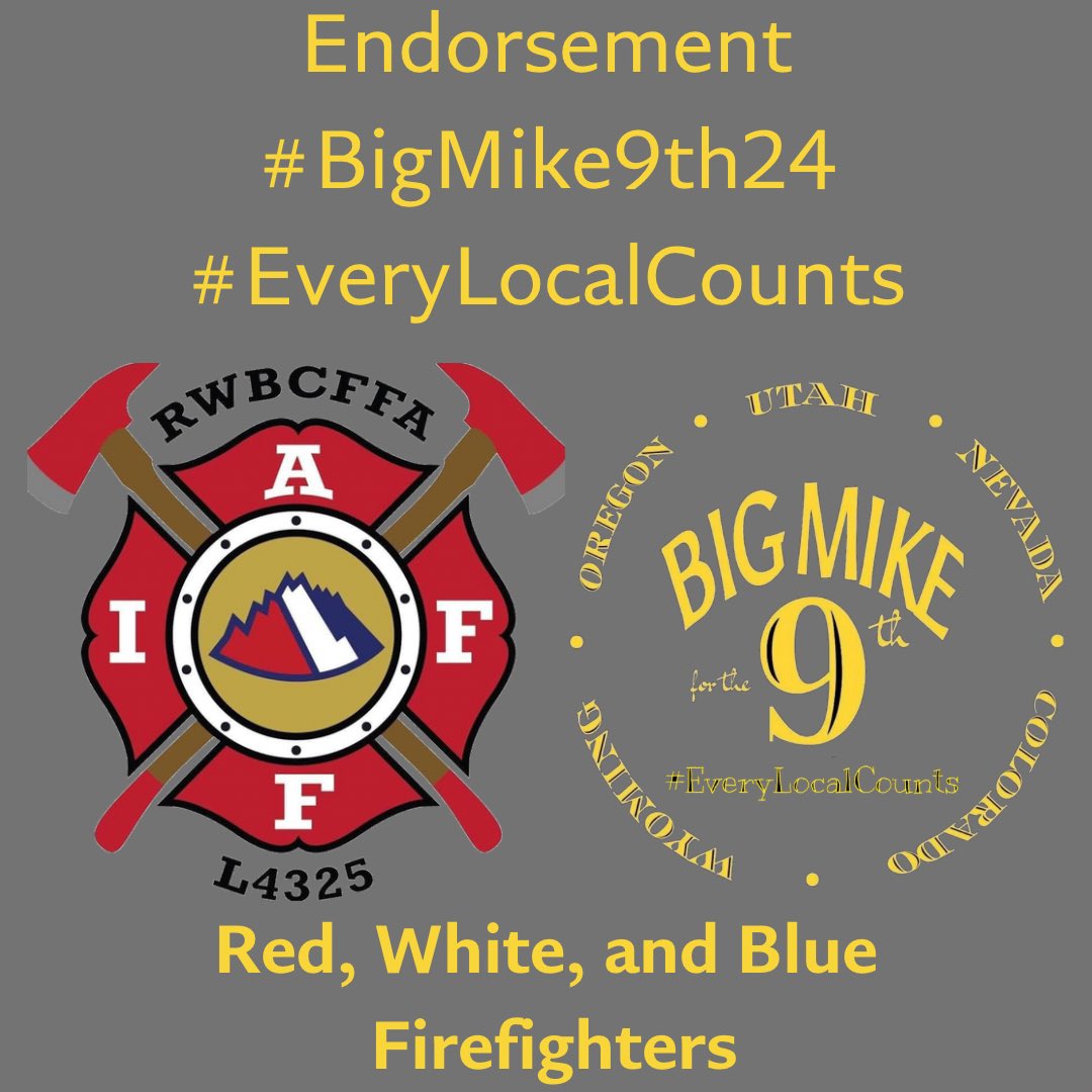 Thank you Red, White, and Blue Firefighters #EveryLocalCounts #OurIAFF9th #BigMike9th24