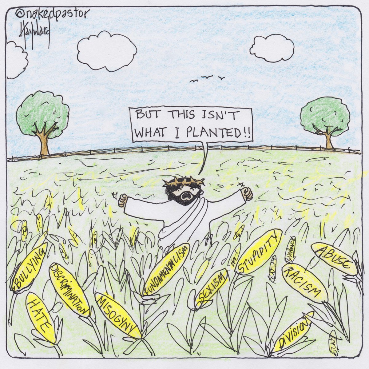 nakedpastor's tweet photo. Sorry guys but I just can't get this cartoon out of my head lately! 😢 https://t.co/zwc10NLK3i